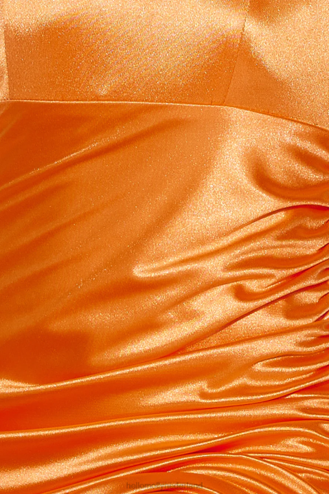 draag de glow midi-jurk oranje Hello Molly T6BF5169 kleding