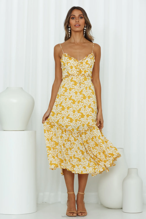 echo\'s van een zomerse midi-jurk Hello Molly T6BF3781 kleding