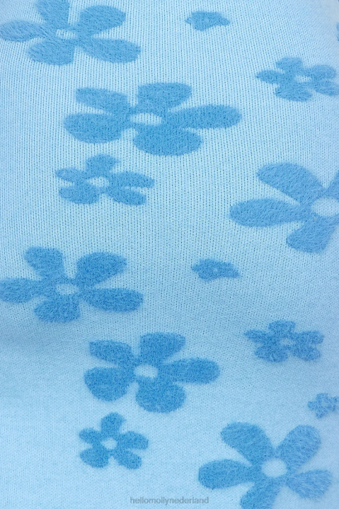 finders keepers poppy midi-jurk blauwe bloemen Hello Molly T6BF5213 kleding