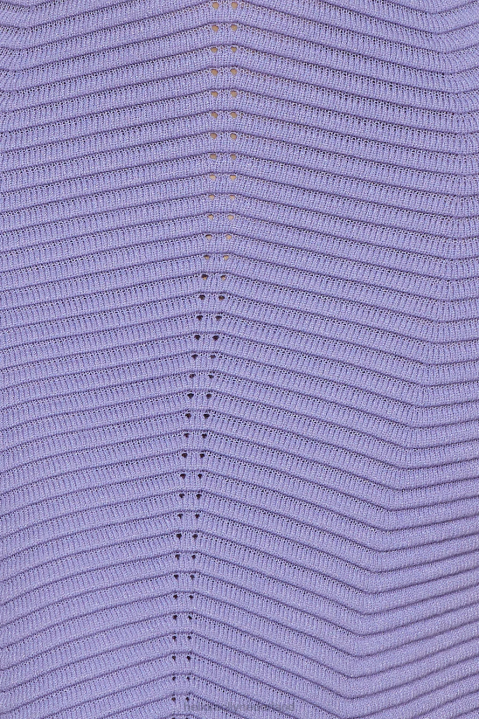 forever stoer gebreide midi-jurk lila Hello Molly T6BF4087 kleding