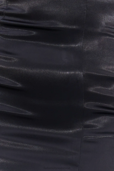 gift of all satijnen midi-jurk zwart Hello Molly T6BF4785 kleding