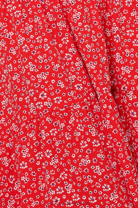 giving me good vibes midi-jurk rood Hello Molly T6BF5415 kleding