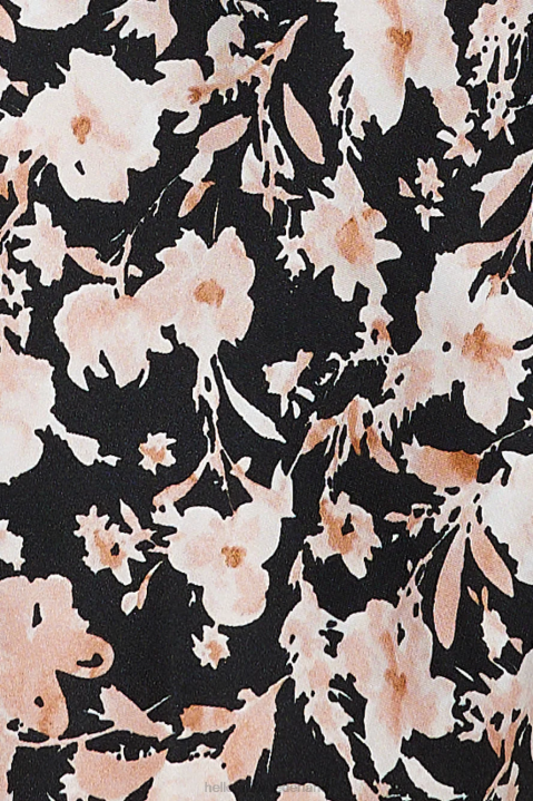 glowing in the night satijnen midi-jurk zwart Hello Molly T6BF4425 kleding