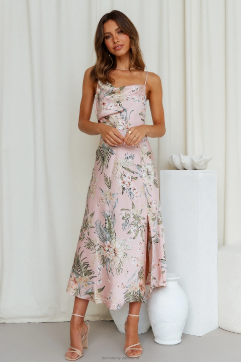 heart in the sun midi-jurk roze Hello Molly T6BF3543 kleding