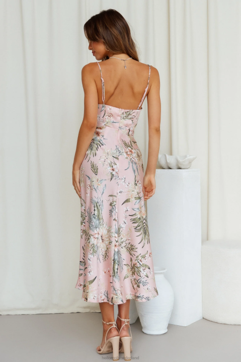 heart in the sun midi-jurk roze Hello Molly T6BF3543 kleding