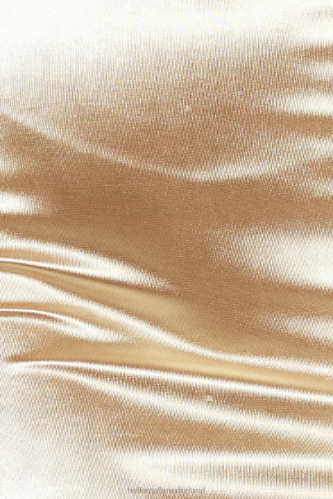 nippend aan de fijnste satijnen midi-jurk champagne Hello Molly T6BF4783 kleding