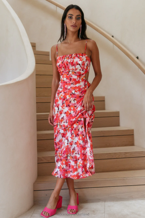 runaway with you midi-jurk met bloemenprint Hello Molly T6BF3723 kleding