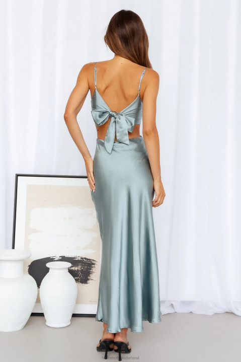 smile for the camera midi-jurk lichtblauw Hello Molly T6BF3873 kleding