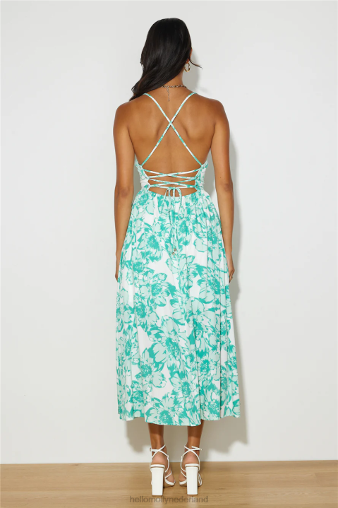 stay by your side midi-jurk groen Hello Molly T6BF4725 kleding