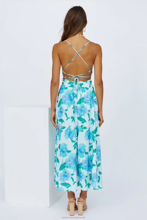 wait in the sun midi-jurk blauw Hello Molly T6BF4279 kleding