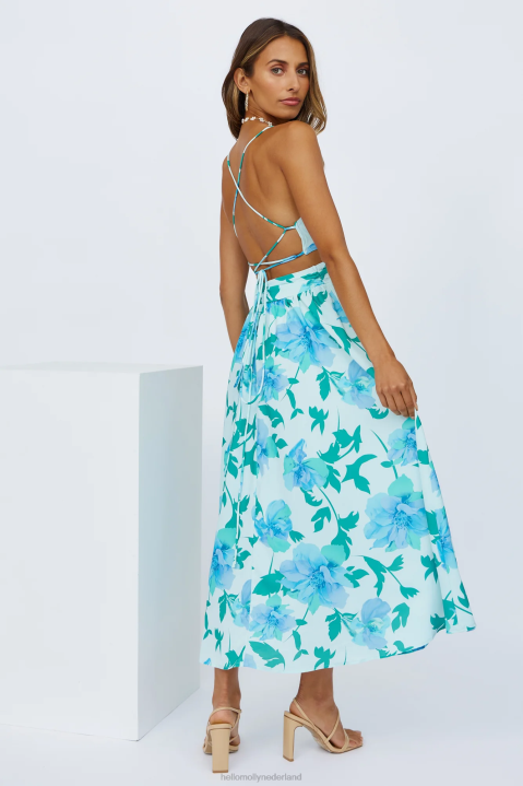 wait in the sun midi-jurk blauw Hello Molly T6BF4279 kleding