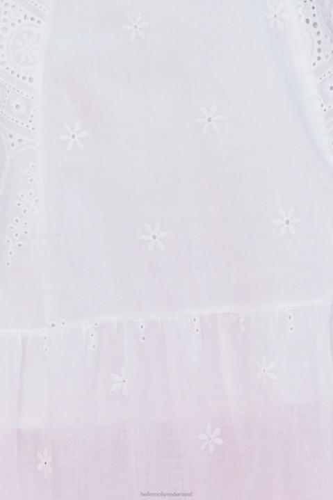 wensen zullen gemaakt worden midi-jurk wit Hello Molly T6BF3725 kleding