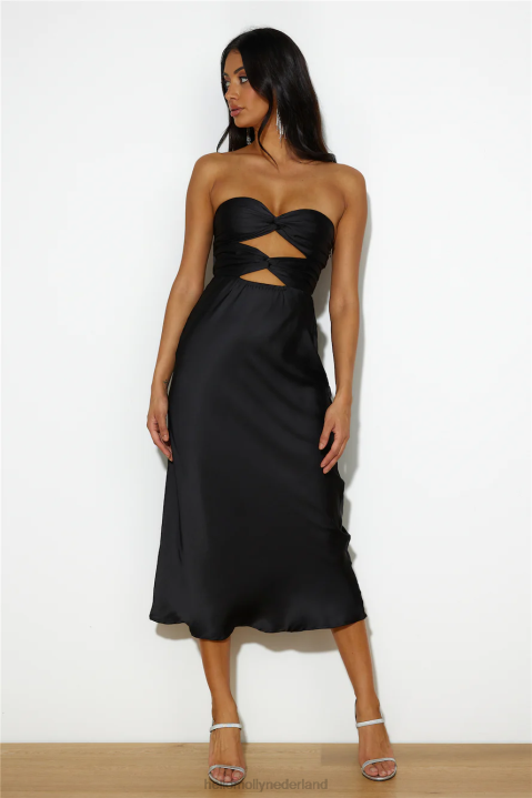 your heat midi-jurk zwart Hello Molly T6BF4003 kleding