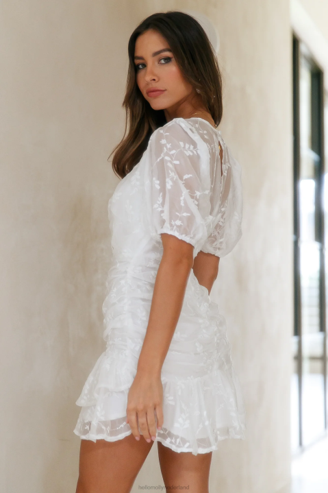 Ik heb verhalen te vertellen, jurk wit Hello Molly T6BF269 kleding