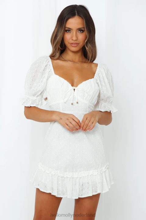 absoluut babyjurkje wit Hello Molly T6BF631 kleding