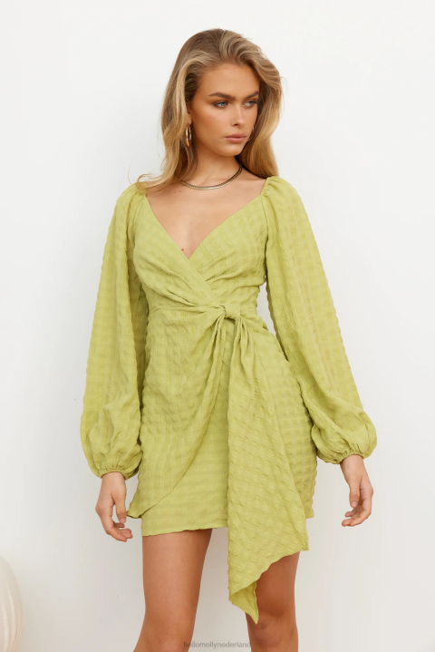 blijf je olijfgroen kleden Hello Molly T6BF2935 kleding