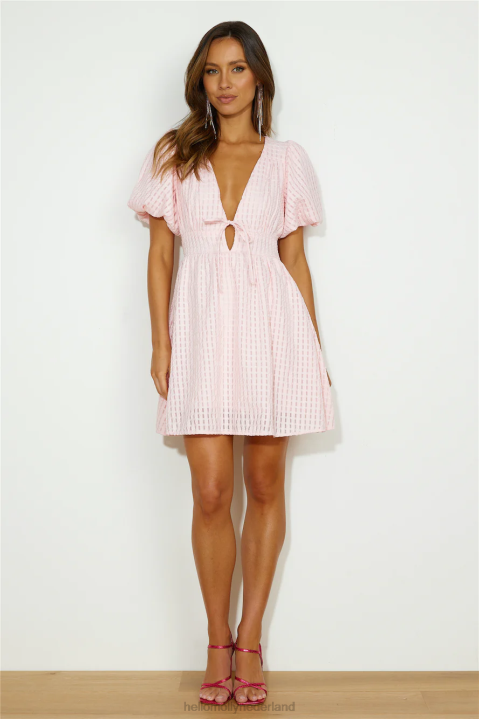 bloemen voor jou mini-jurkje roze Hello Molly T6BF1361 kleding