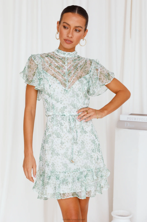 loco-jurk groen krijgen Hello Molly T6BF2143 kleding