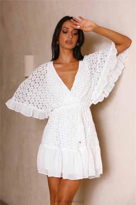 poppin hartjurk wit Hello Molly T6BF973 kleding