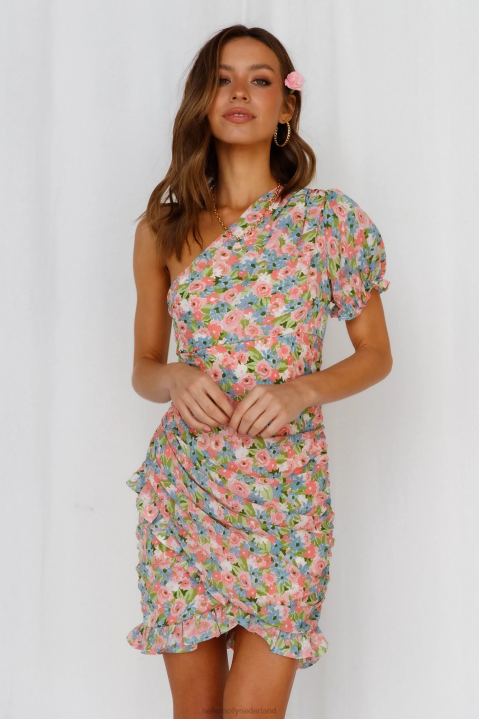 we hebben tijd jurk roze Hello Molly T6BF1153 kleding