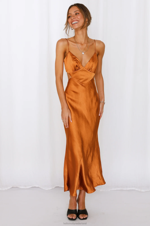 bedankt, ik heb het midi-jurk brons gekocht Hello Molly T6BF6917 kleding