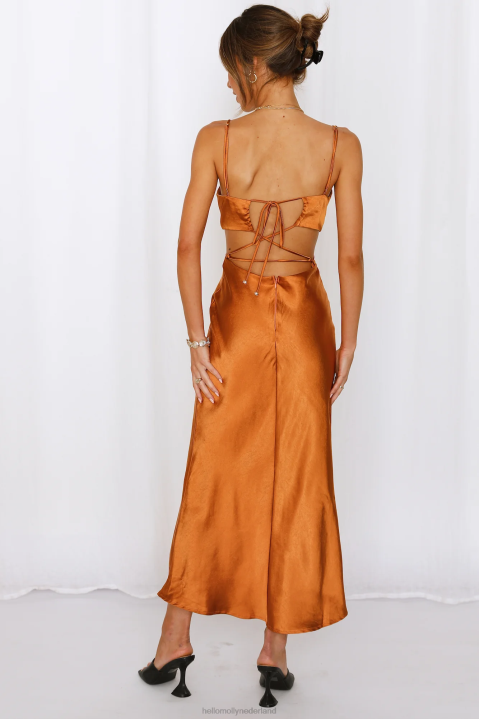 bedankt, ik heb het midi-jurk brons gekocht Hello Molly T6BF6917 kleding