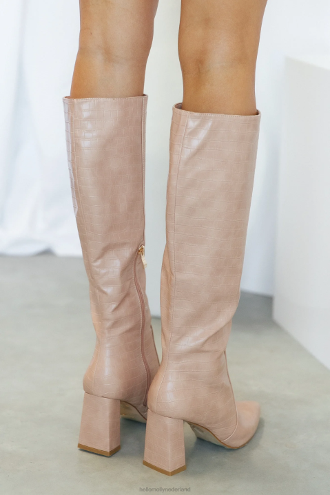 billini elanor kniehoge laarzen rose klei croc Hello Molly T6BF10037 schoenen