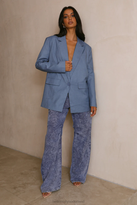 leeuwin welkom in de jungleblazer blauw Hello Molly T6BF9021 kleding