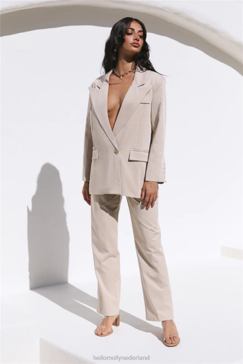 stijl basisblazer beige Hello Molly T6BF8995 kleding
