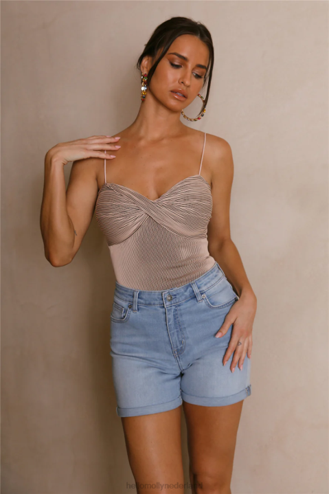 zoetste zomerbries bodysuit zand Hello Molly T6BF8535 kleding