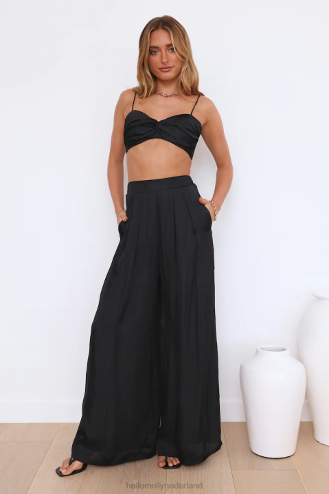 Sweeter Feelings croptop zwart Hello Molly T6BF8775 kleding