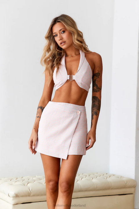 babypop crop top roze Hello Molly T6BF8671 kleding