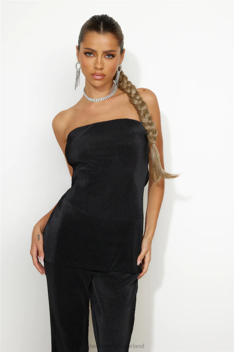 cover meisjestop zwart Hello Molly T6BF8609 kleding