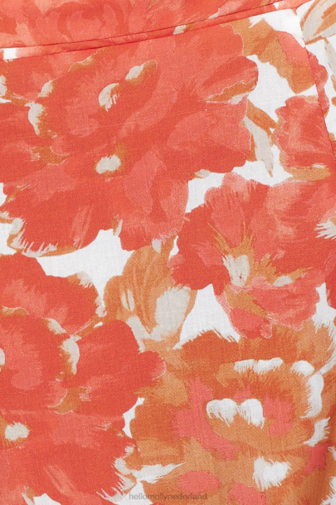 dansen onder de gloed crop top oranje Hello Molly T6BF8761 kleding