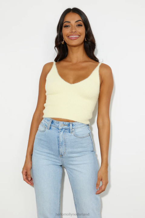 easy touch top geel Hello Molly T6BF8663 kleding