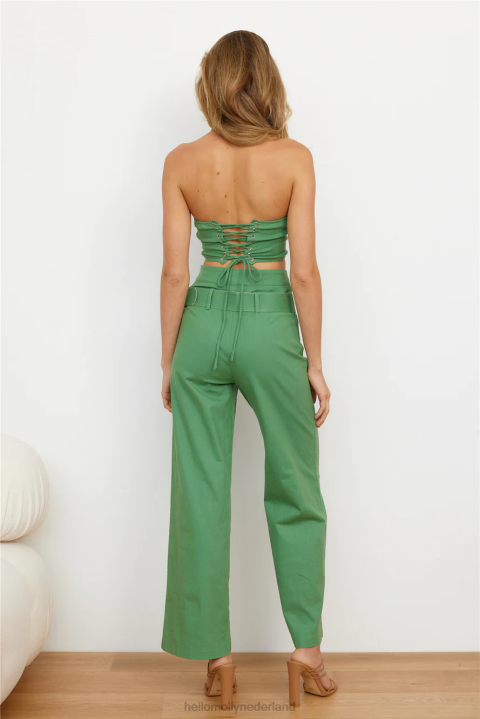 gefilterde croptop kaki Hello Molly T6BF8793 kleding