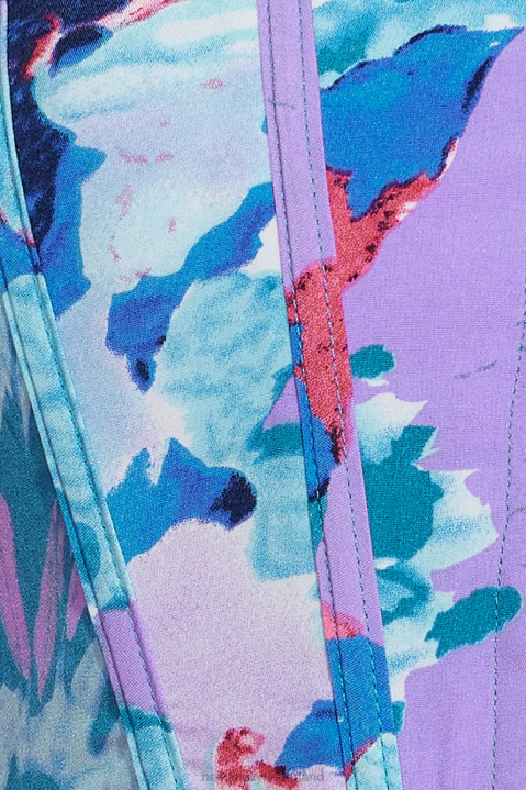 ik hou ervan allemaal crop top blauw paars Hello Molly T6BF8601 kleding