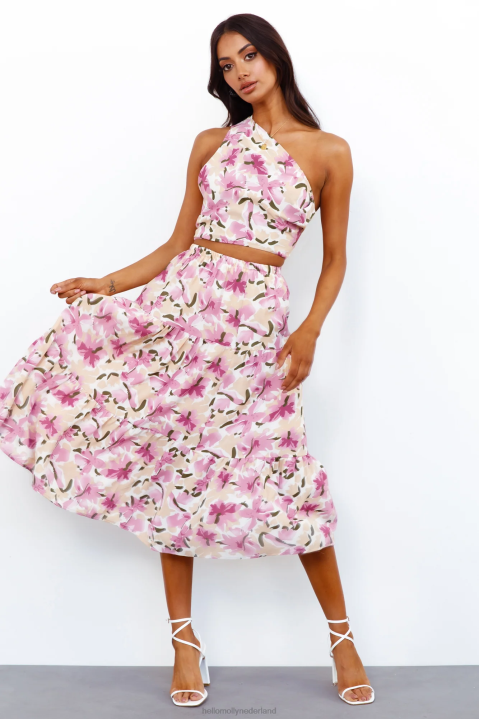 blijf in mijn gedachten, stel bloemen in Hello Molly T6BF8341 kleding