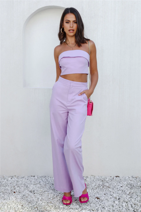 eerste zet crop paars Hello Molly T6BF8203 kleding