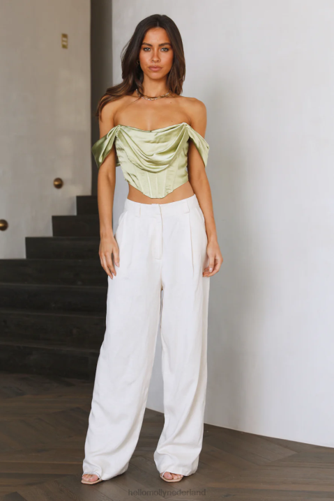 koningin bedrijfsgewas groen Hello Molly T6BF8299 kleding