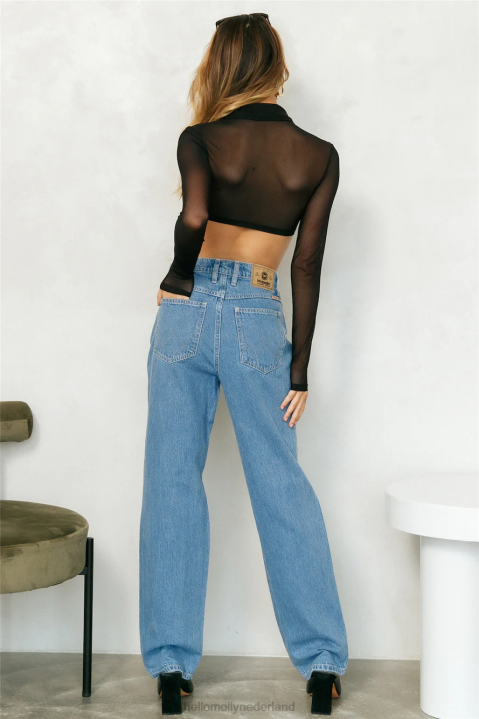 modus niet storen pure crop zwart Hello Molly T6BF8209 kleding