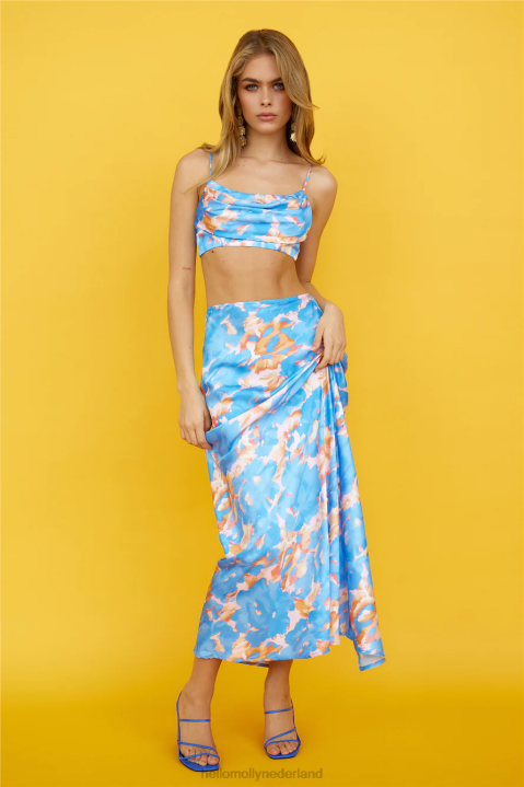 verborgen achter je ogen crop top blauw Hello Molly T6BF8133 kleding