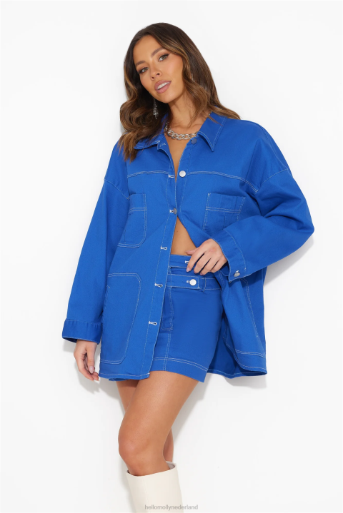 walking out shirt top blauw Hello Molly T6BF9099 kleding