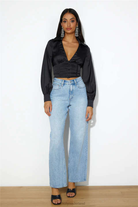 bijpassende top zwart Hello Molly T6BF9017 kleding